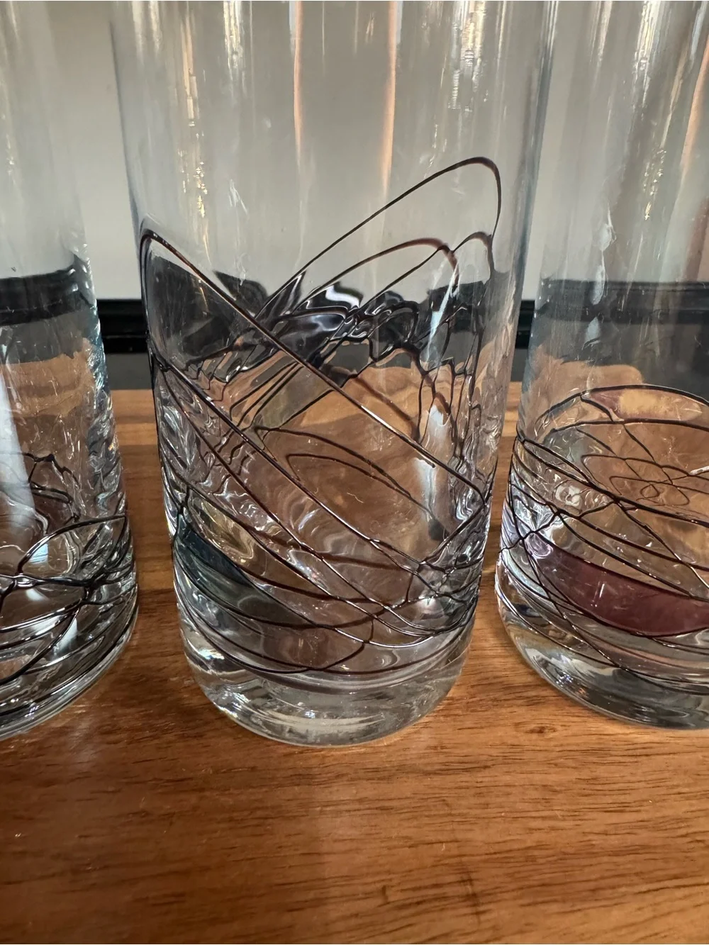 Set of 4 Luminescence Milano Romania Stained-Glass Drinking Glasses